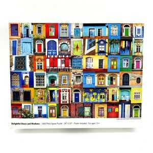 Colorcraft Delightful Doors and Windows 1000 Piece Jigsaw Puzzle 28x20 Collage
